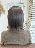 【COOKIE】切りっぱなしボブ×グレージュ