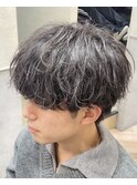 三重桑名無造作マッシュ/パーマ風セット/アイロンセット/メンズ