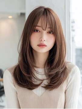 ダル 渋谷/表参道(DAL.) ハッシュカットミディアムレイヤーシャギー韓国ヘア