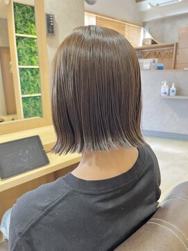 ジールサロン つくば本店 アッシュカラー×ミディアムヘア 10代 20代 30代