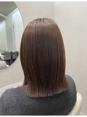 切りっぱなしロブ×グレージュ