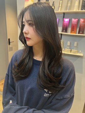 ベルベットヘア 千早店(Velvet hair) 色っぽレイヤー×ダークアッシュカラー【みつ】