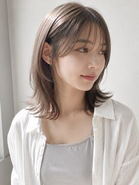 ヘイ 松本店(HEY) 【HEY 松本】くびれミディアム×透明感アッシュベージュ