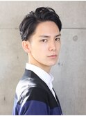 爽やか好感度のサイドパート×ツーブロックビジネススタイル