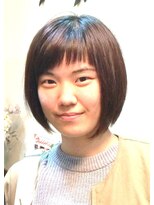 アールグレイ プレミアム(R GLEY premium)&nbsp;ナナメバングのラウンドショートボブ