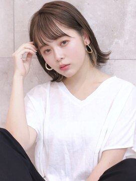 アンド ストーリーズ(&STORIES) ショート/ボブ【外ハネボブ/ことりベージュ/毛先パーマ】