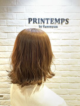 プランタンバイフラミューム 茅ヶ崎店(PRINTEMPS by flammeum) 暖色系カラーのモーヴベージュ【茅ヶ崎】