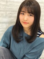 ヘアーグラシュ(HAIR gracieux) アッシュベージュとストレートカールでナチュラル可愛く☆