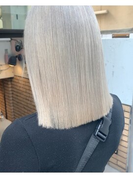 ラフ 難波店(LAFF) #黒髪#ボブルフ#ネビージュ#小顔#ワンレン