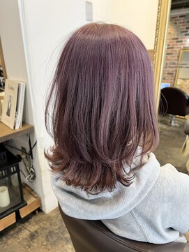 トロニー(TLONY) パープルピンク　レイヤーカット　stylist/miaki