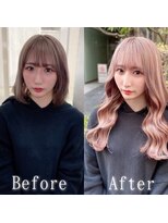 ARビューティー ギンザ(AR Beauty Ginza)&nbsp;ピンクベージュ×ホワイトパープル#シールエクステ#銀座