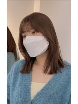 マロンベージュ_くびれレイヤーベージュアッシュグレージュ