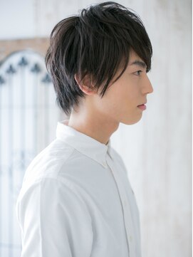 メンズヘア ビーセカンド 草加店(MENS HAIR B-2) 厚めバングが新鮮！黒髪スマートマッシュQ