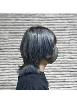 ビスイル 秋葉原店(Vis ill) 大人可愛い小顔ウルフインナーカラーグレージュ立体感ひし形