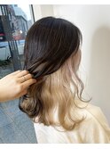 【サロンスタイル】ハイトーンインナーカラー