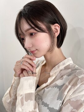 ピープスアンドスー 表参道 渋谷(Peeps&Suu.) 切りっぱなし韓国風ショートボブ_髪質改善/20代30代40代