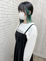 ラッズプラスエイチ(Lads+h)&nbsp;インナーカラー　グリーン