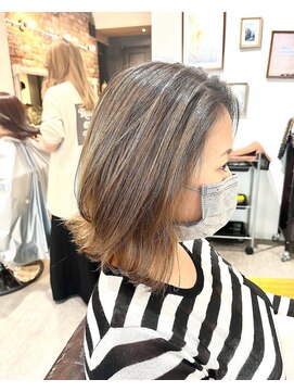 エイト 横須賀中央店(EIGHT) 白髪ぼかし×バレイヤージュ