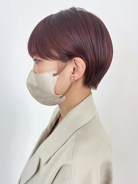 アルバム 新宿(ALBUM SHINJUKU) レッドショート_マチルダボブピンクベージュ_ba471521