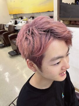 シュモレハーズ 習志野(Shumore he:rz) ピンク×アップバングショート