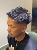 エクファフォーメン(EX-FA FOR MEN)&nbsp;ダークアッシュ/アッシュブラック/カルマパーマ/ベリーショート