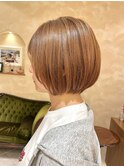 丸みショートボブ ストレートボブ 大人ボブ 20代30代40代 銀座