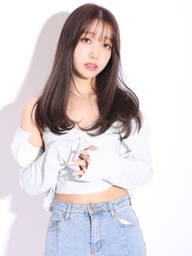 アースコアフュールボーテ 高岡店(EARTH coiffure beaute) ベージュブラウンレイヤー_顔周りレイヤー_ナチュラルカラー