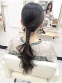 結婚式ヘア タイトローポニー