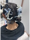 ツインお団子ヘア