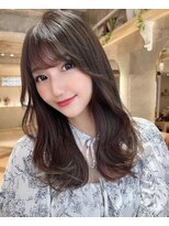 プアメリア 名古屋(Puamelia)&nbsp;透明感カラー×顔まわりカット［セミロング］