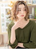 ハイライトカラーかきあげ前髪マッシュウルフh3上尾30代40代!