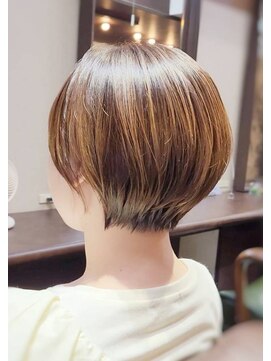 福岡美髪研究所クノップス(Knops) ショート×髪質改善ストレート