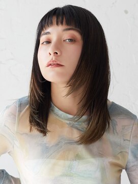 ラフィス ヘアー ミミ 流山おおたかの森店(La fith hair Mimi) 【La fith】シアーブラック×レイヤー