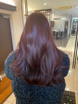 ナナナパレナ 梅田店(nanana parena) 髪質改善/つや暖色カラー/ブリーチなしピンクカラー/大人可愛い