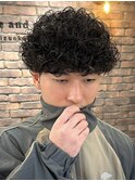 Men’s/フェザーパーマ/サーフカール/ニュアンスデザイン