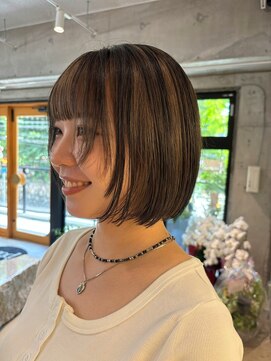 オムズポカ 栄矢場町店(OM's poka) ローライド/ボブデザインカラー