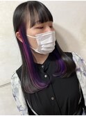 【lamp斉藤】イヤリングカラー×ピンク・パープル