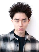 束間/短髪/黒髪/ツーブロック/刈り上げ/モテ/センターパート