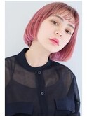 ピンクアッシュ×ボブ