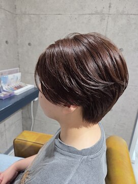 コアークリップ 緑町店(CORE CLIP) chocolate brown×compact short