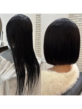 メモリーズ 銀座(Memories) イメージチェンジボブスタイル20代30代.加藤