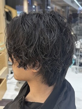 ゼンコー アオヤマ(ZENKO Aoyama) メンズカット波巻きパーマツイスパシャドウフェザー