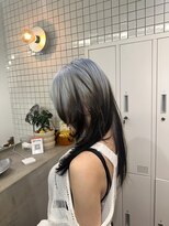 モニカ 原宿店(MONIQA)&nbsp;ルーツカラー水色