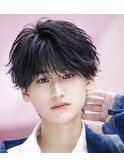 シースルーフェザーショート