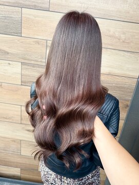 デザインカラー/レイヤーカット/ウェットヘア/グレージュ