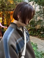 シーン(SCENE)&nbsp;ボブ 顔周りカット アッシュブラウン 艶髪 透明感カラー 20代