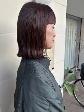 ジェムバイアルテフィーチェ(gem by artefice) レッドブラウン×ボブ