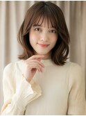 グレーブラウンマレットヘア小顔くびれミディアムX大宮30代40代