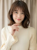 カバーヘア ブリス 大宮西口(COVER HAIR bliss) グレーブラウンマレットヘア小顔くびれミディアムX大宮30代40代