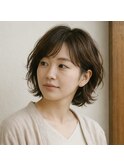 緩やかパーマミセスボブ　20代 30代 40代 50代 60代　髪質改善